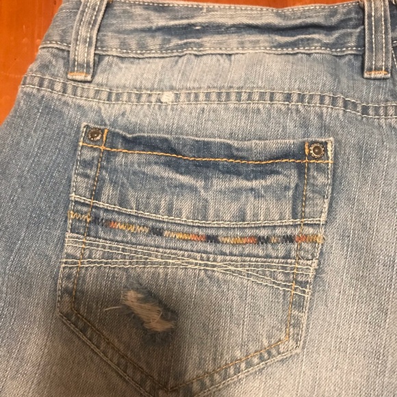 Bongo jean shorts size 15 blue denim distressed - Picture 10 of 11